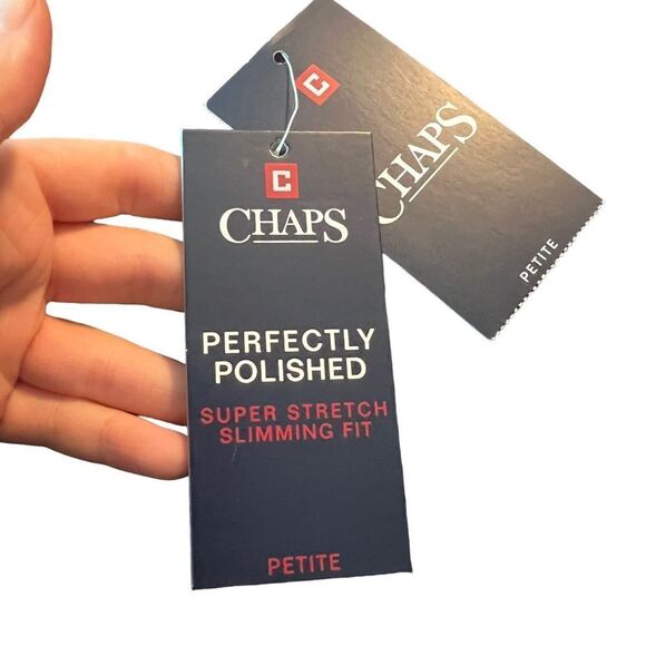 NWT! Chaps perfectly polished black pants - Picture 3 of 10